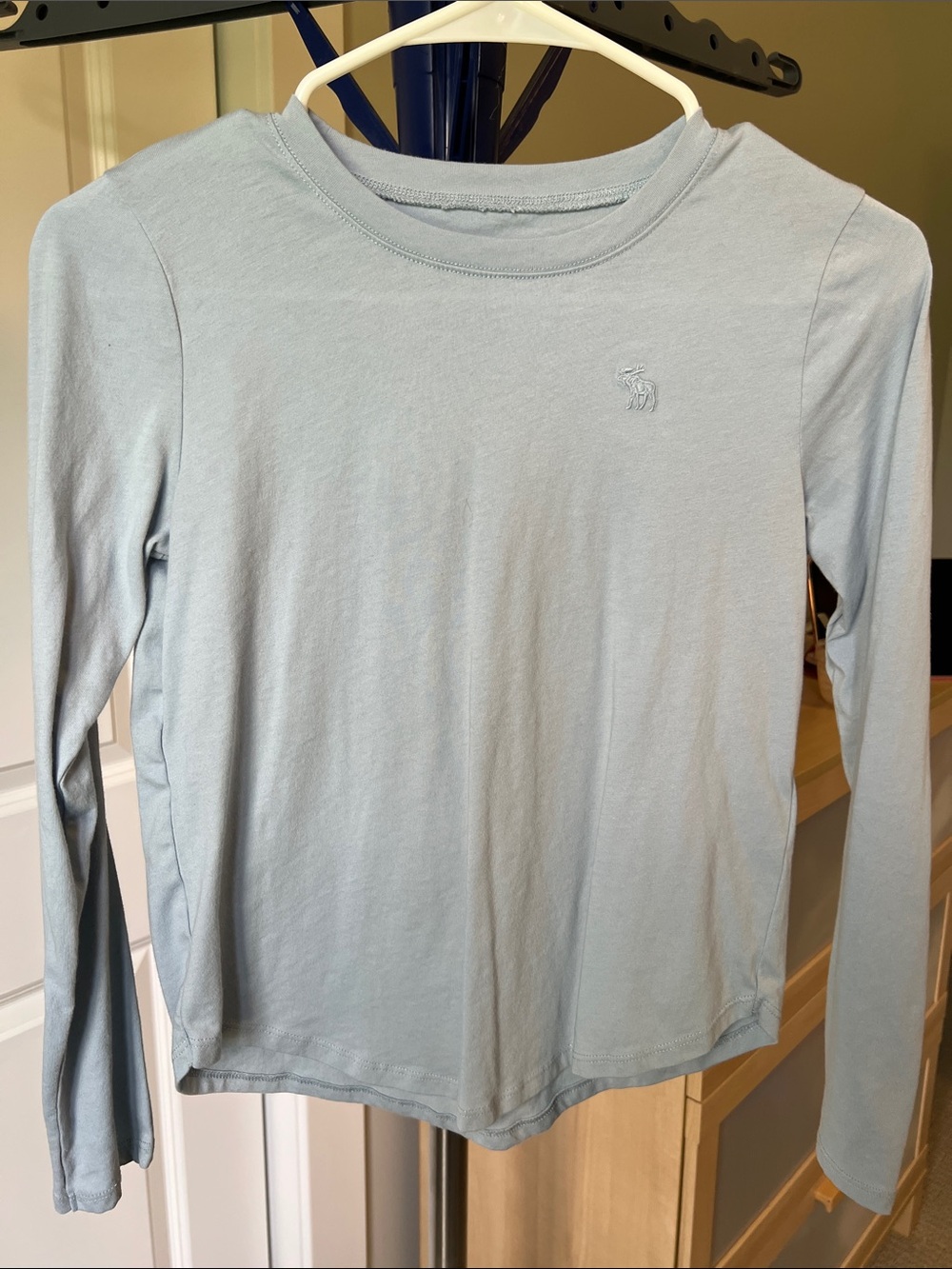 abercrombie kids Girls Light Blue Long Sleeve Tee
